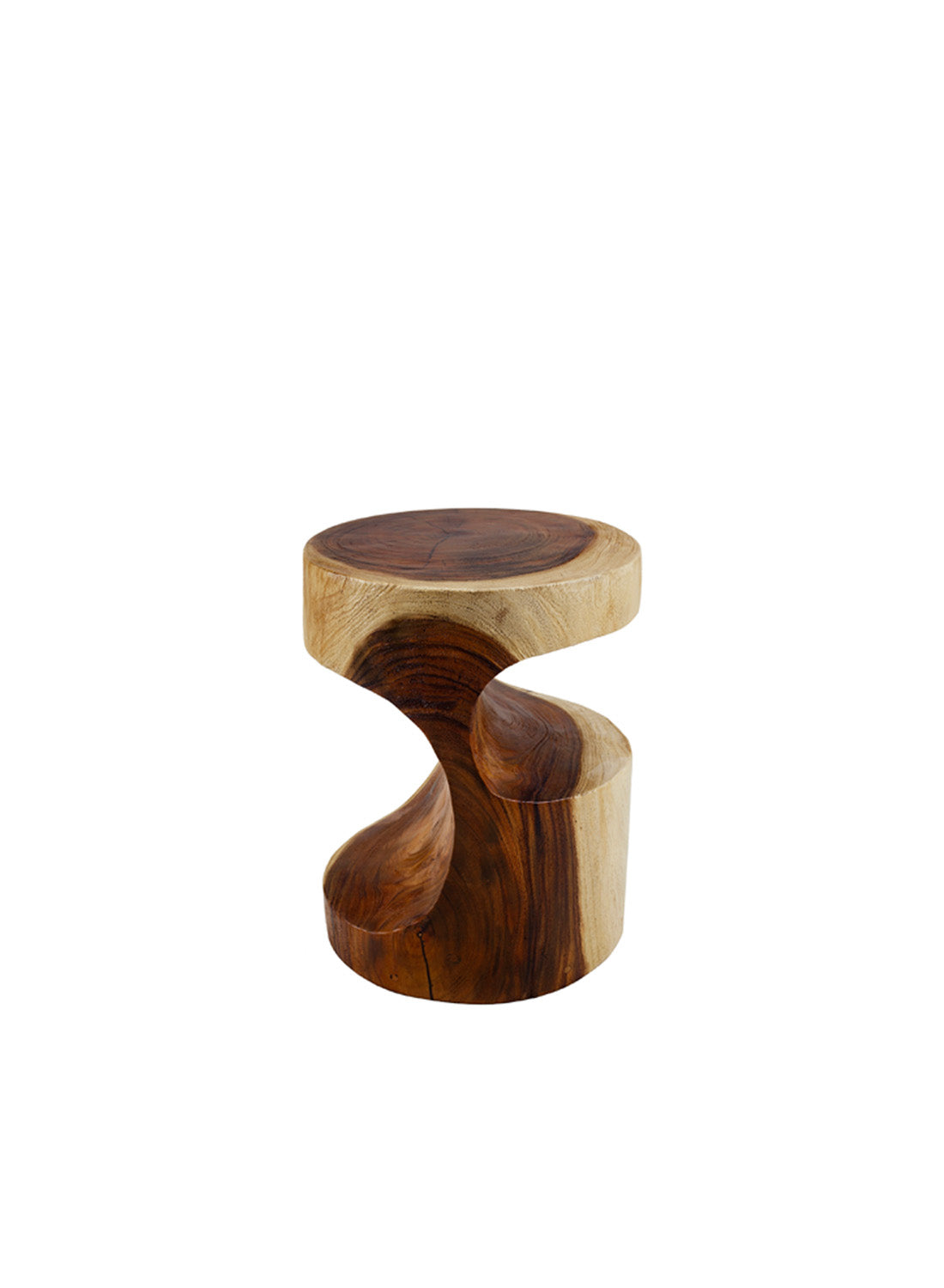 Theo Ebony Side Table, Natural
