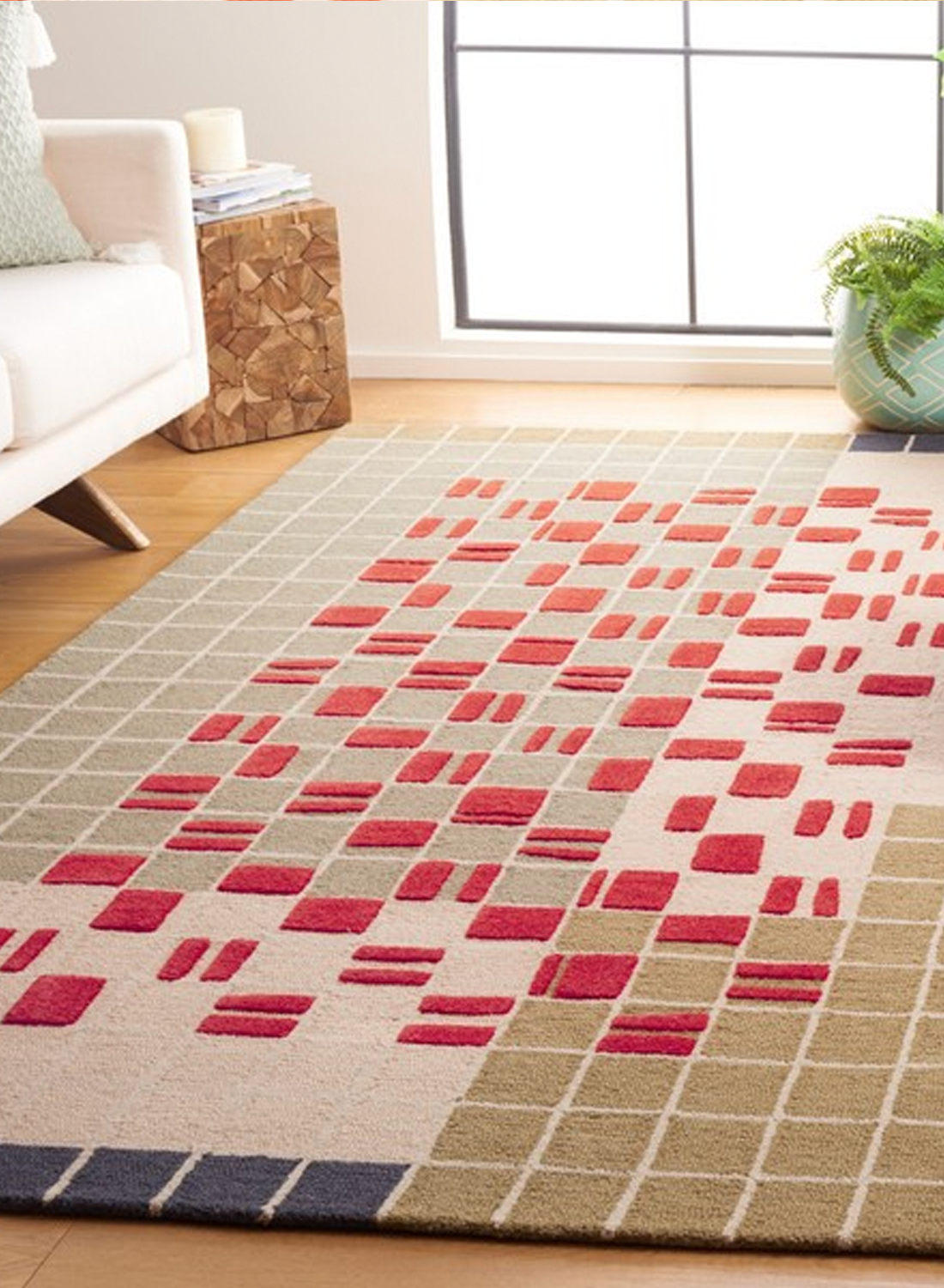 Poppy Grid Rug