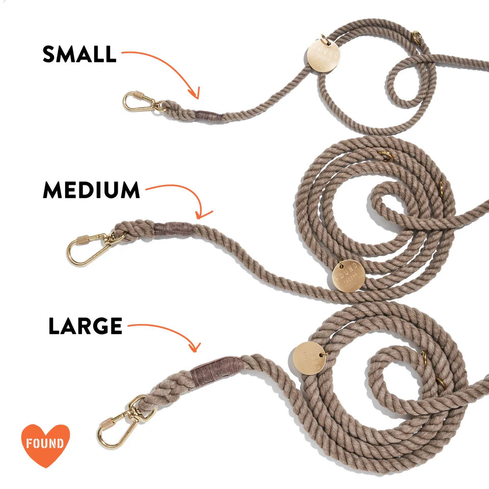 Found My Animal The Dioji Cotton Rope Dog Leash, Adjustable