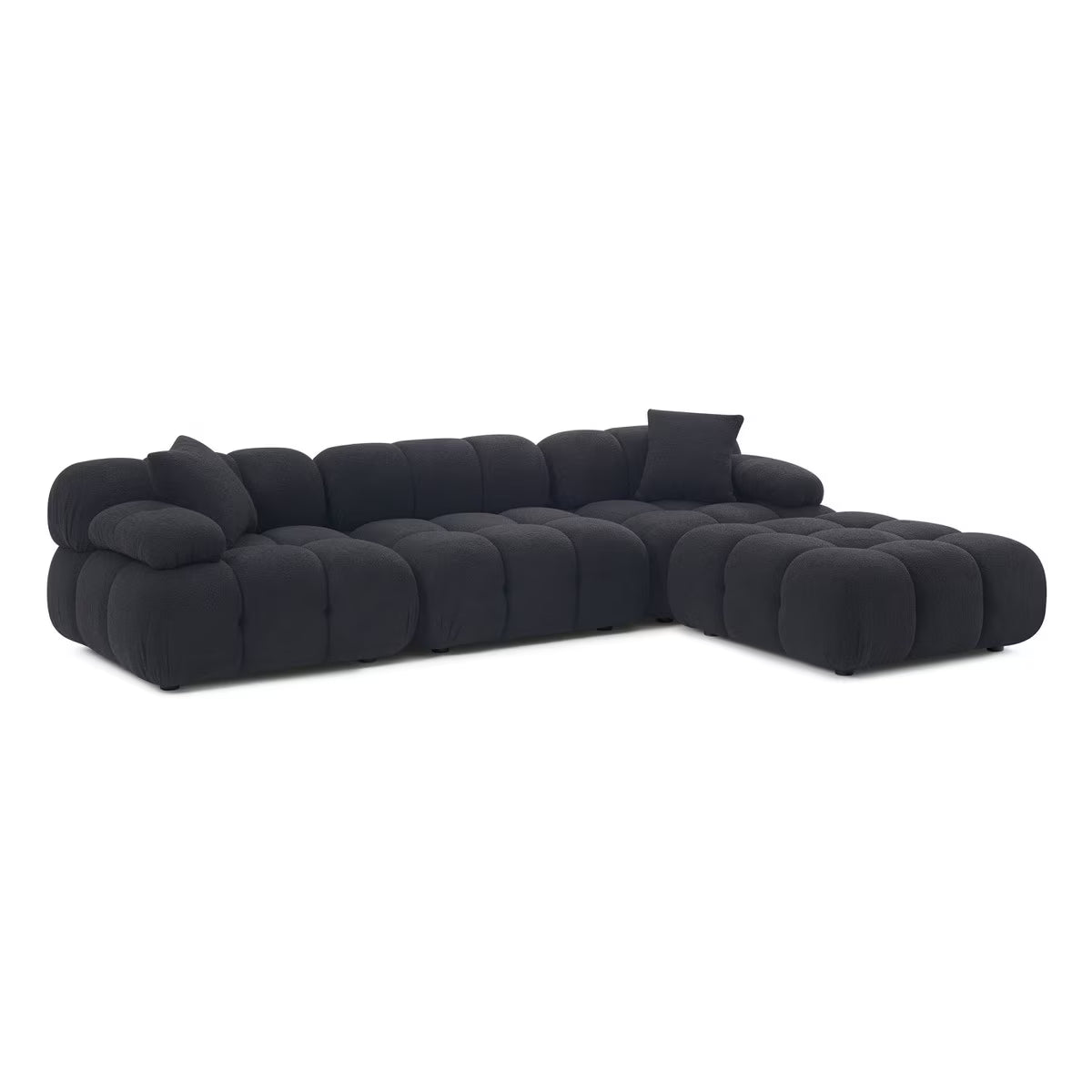 Huggy Black Vegan 4-piece Sectional