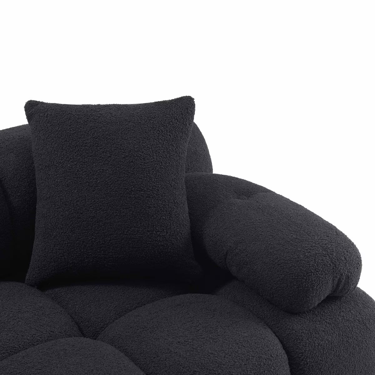 Huggy Black Vegan 4-piece Sectional