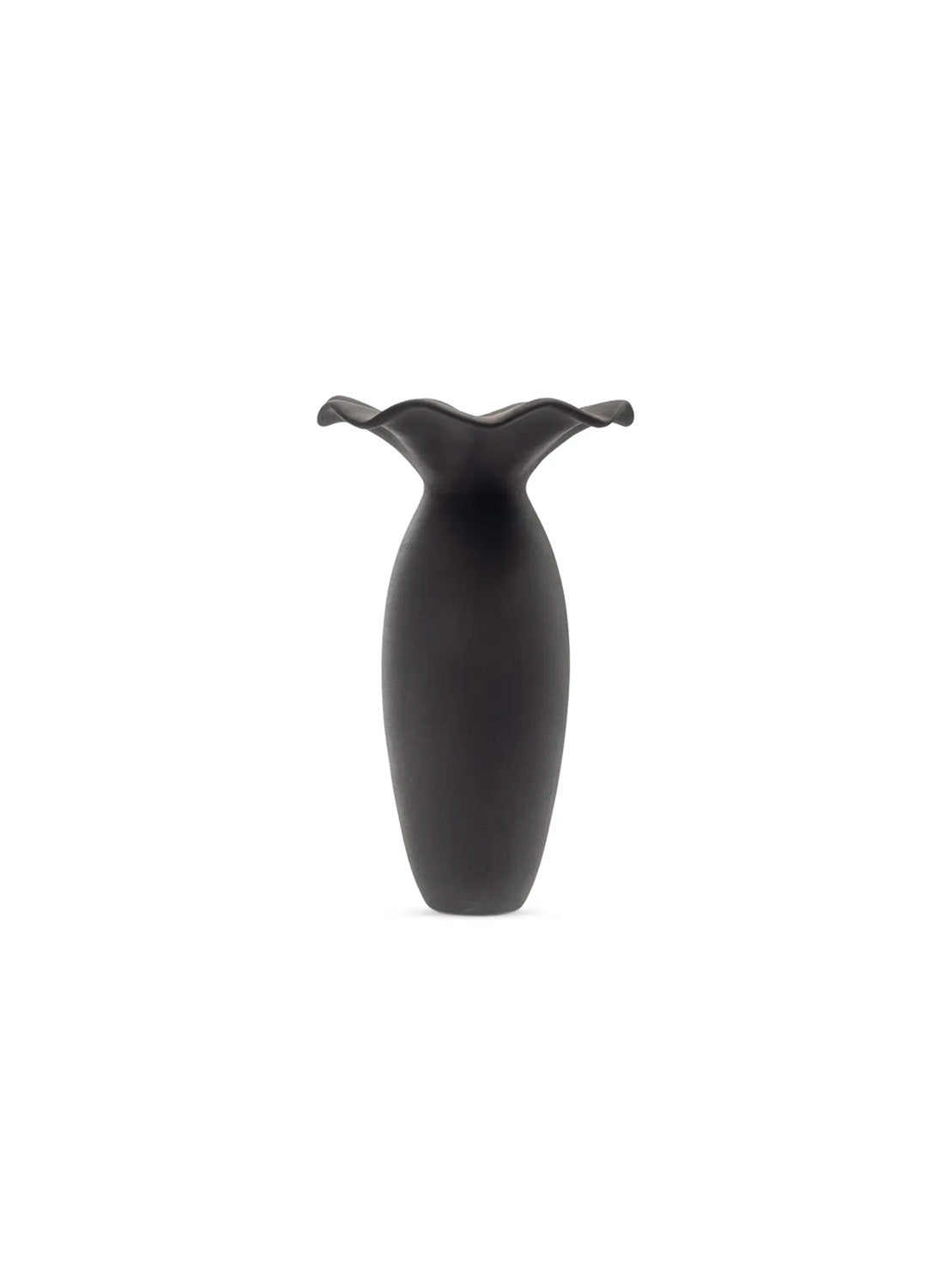 Tulip 16in Decorative Vase, Black