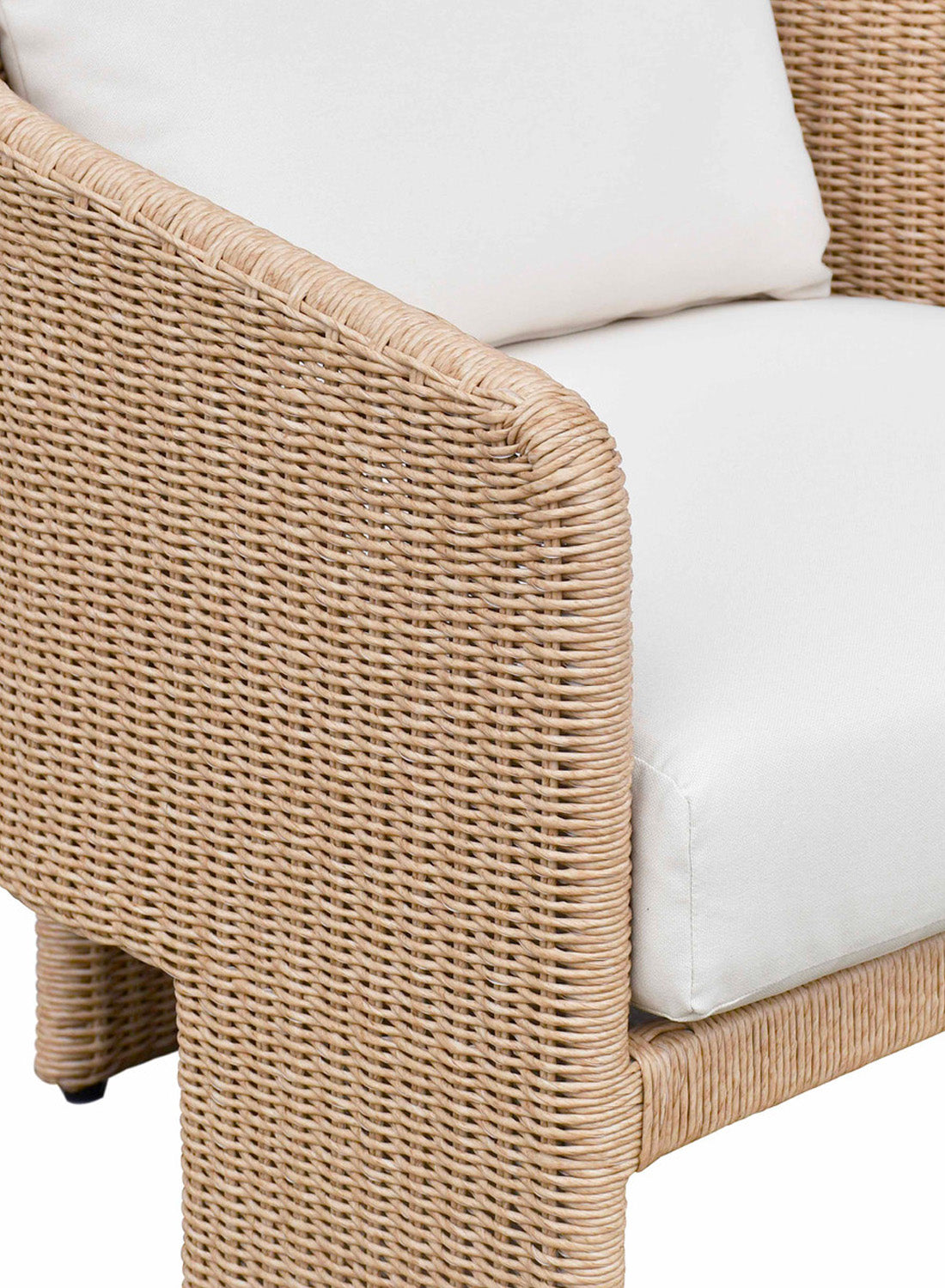 Luxe Almond Outdoor Armchair