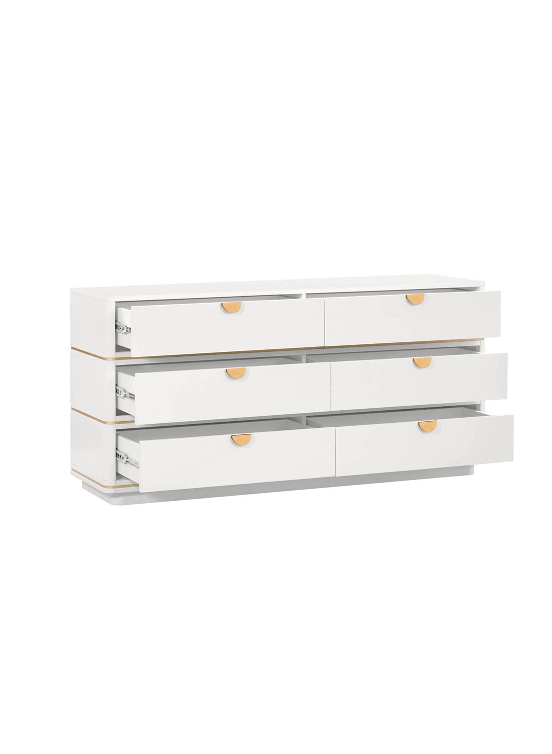 Julieta 6 Drawer Dresser - Cream Julieta 6 Drawer Dresser - Cream