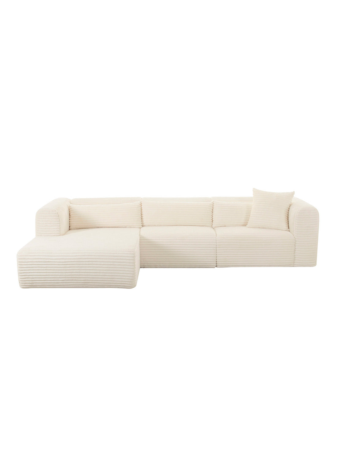 Terry Fluffy Oversized Modular Sectional, LAF
