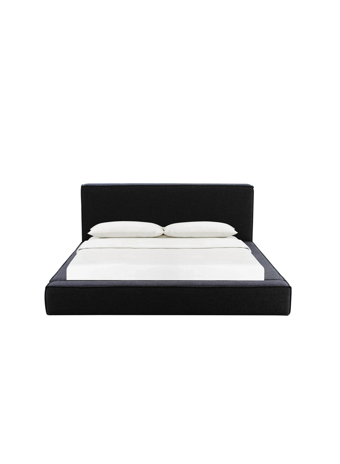 Olav Linen Bed, black