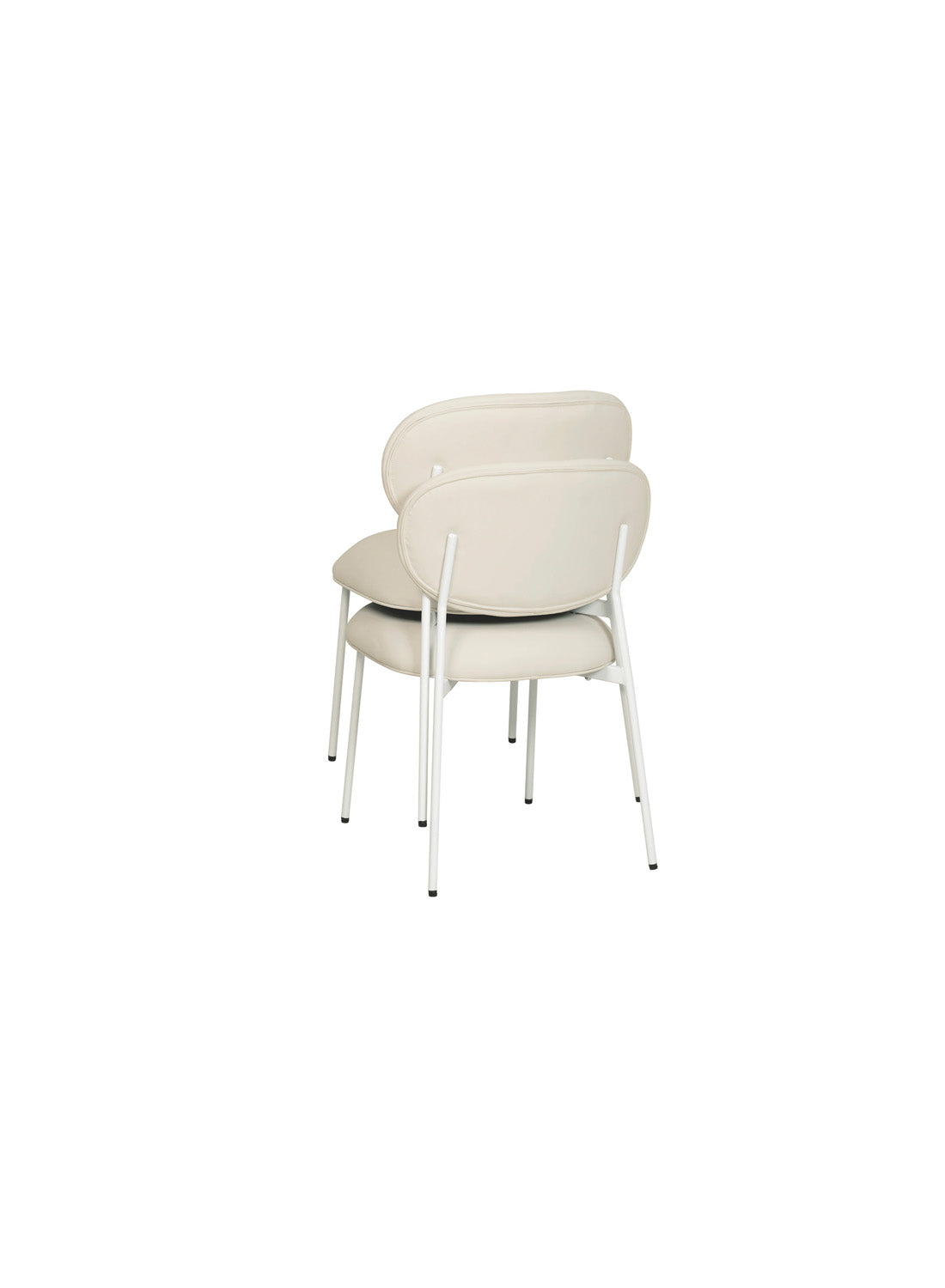 Grayson Dining Chair Set of 2, cream legs
