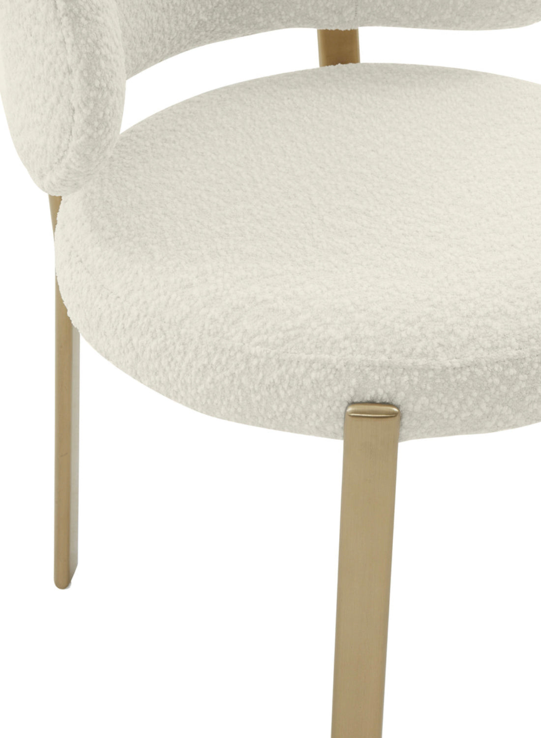 Nodav Boucle Dining Chair, cream