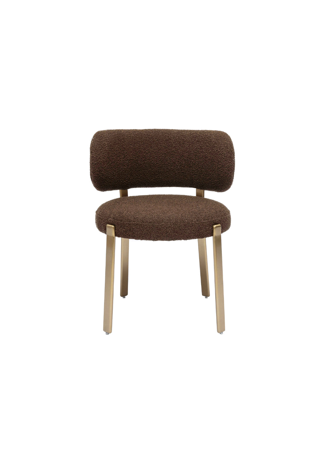 Nodav Boucle Dining Chair, brown