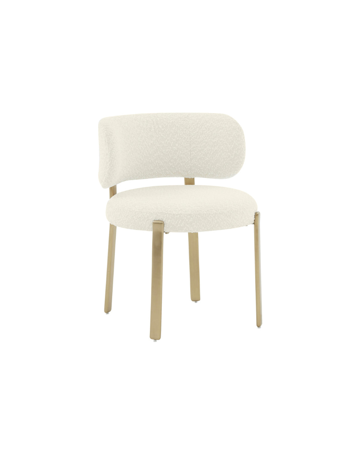 Nodav Boucle Dining Chair, cream