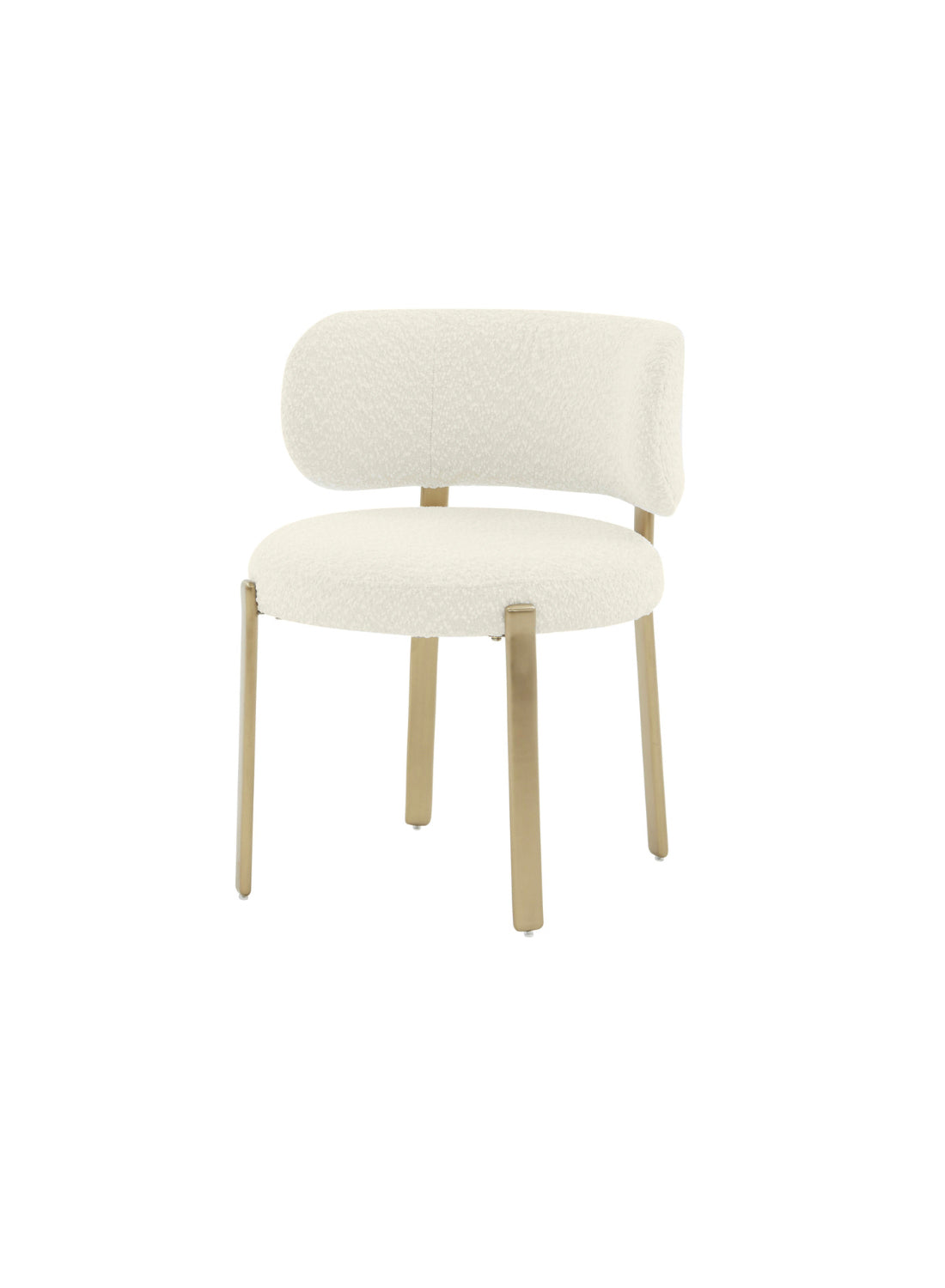 Nodav Boucle Dining Chair, cream