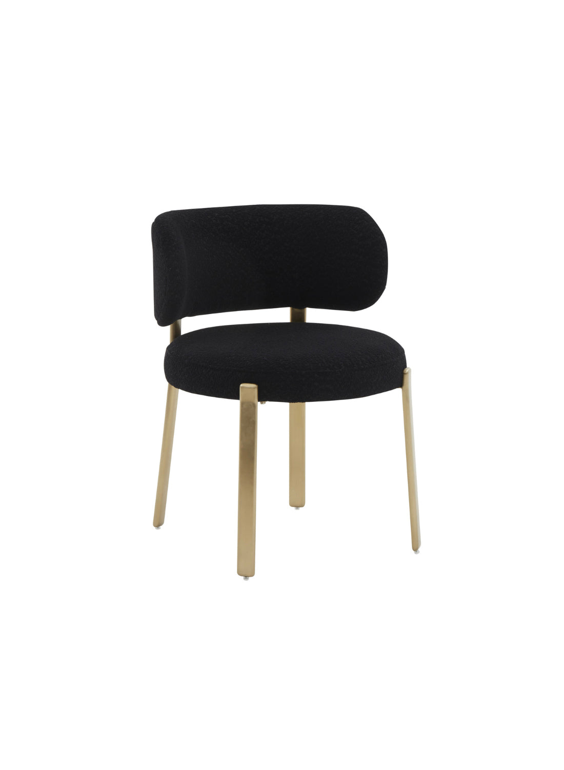 Nodav Boucle Dining Chair, black