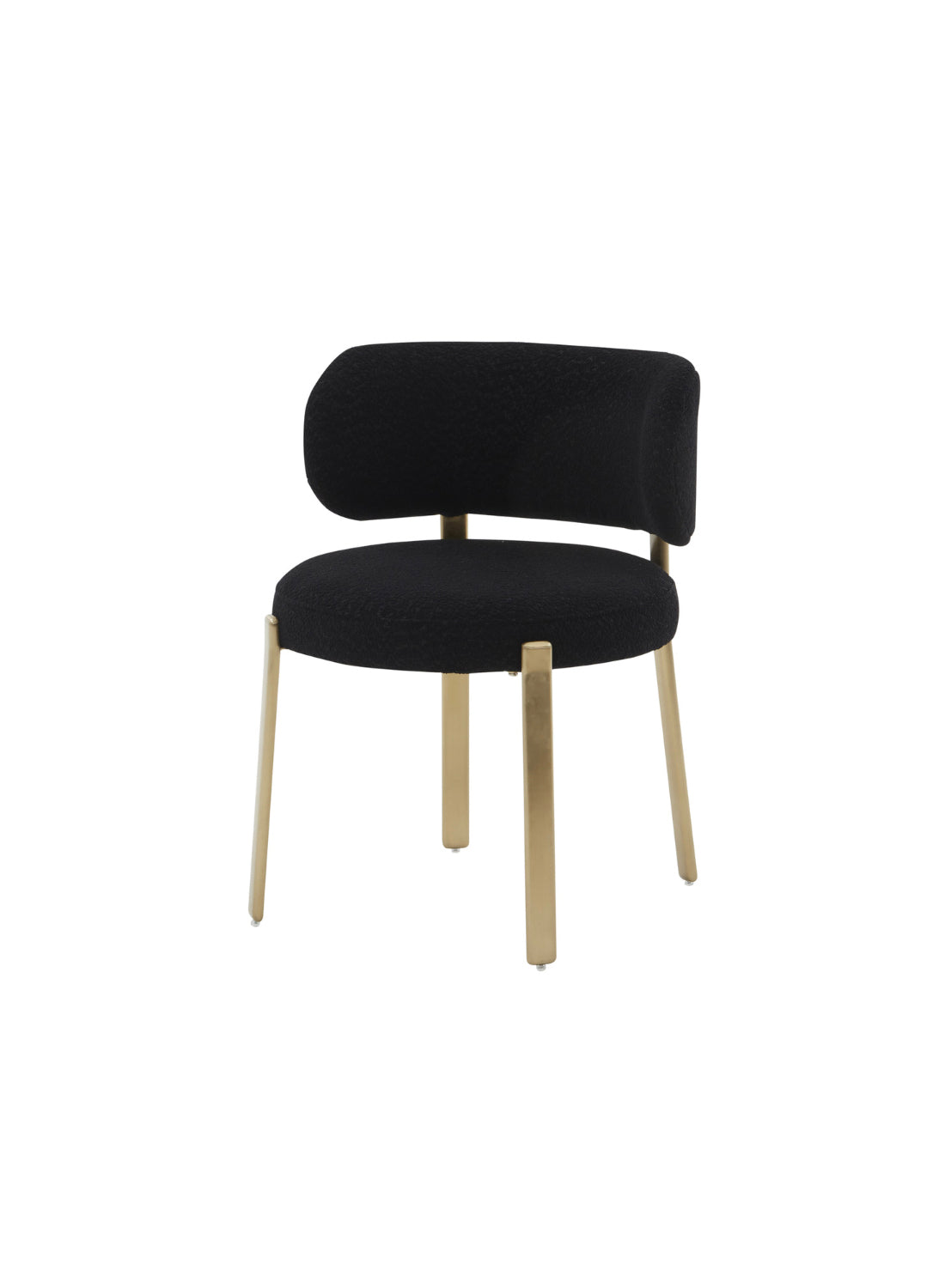 Nodav Boucle Dining Chair, black