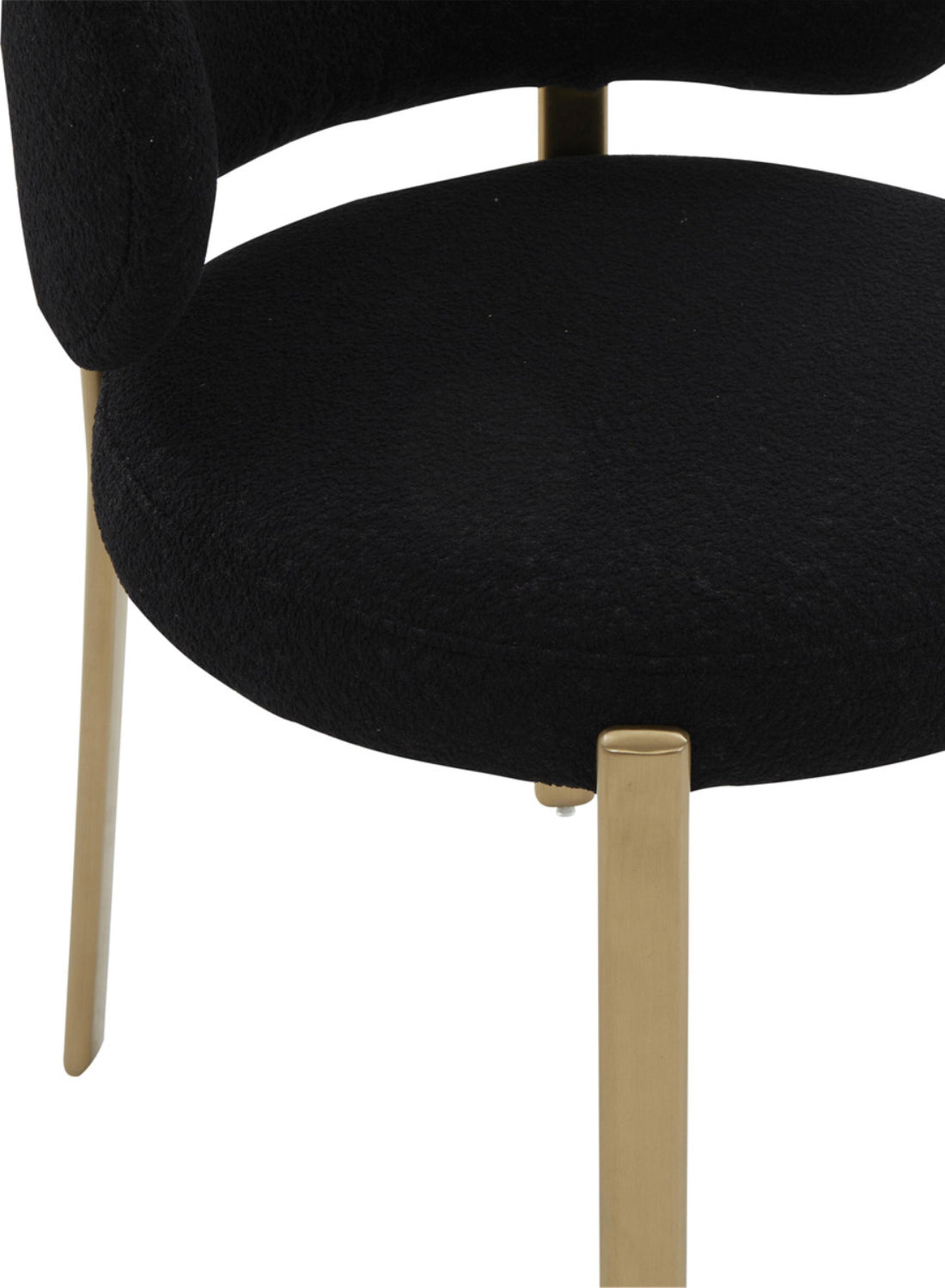 Nodav Boucle Dining Chair, black