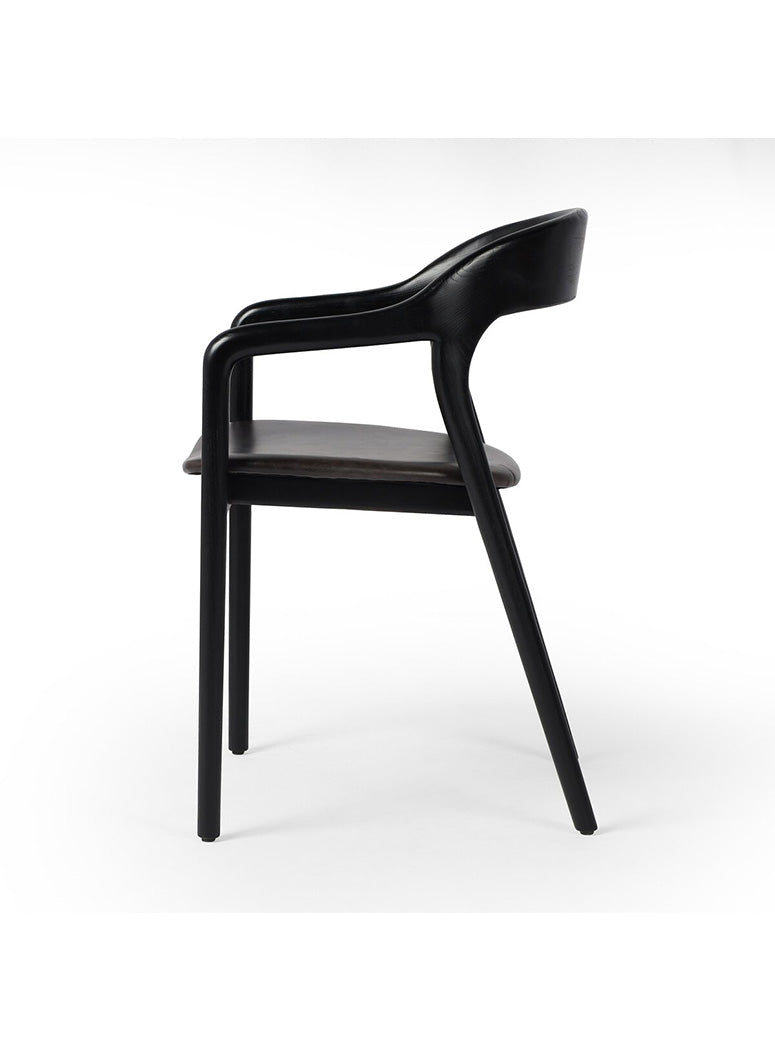 Four Hands Amare Dining Armchair, sonoma black