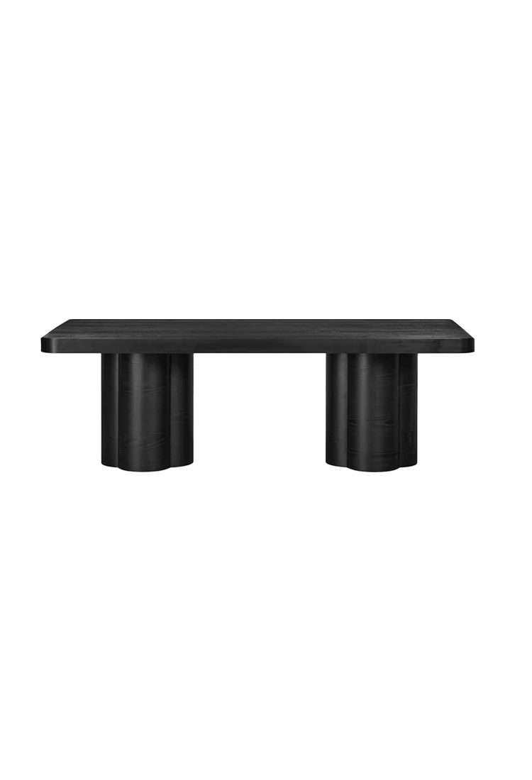 Nookara Ash Dining Table,Black