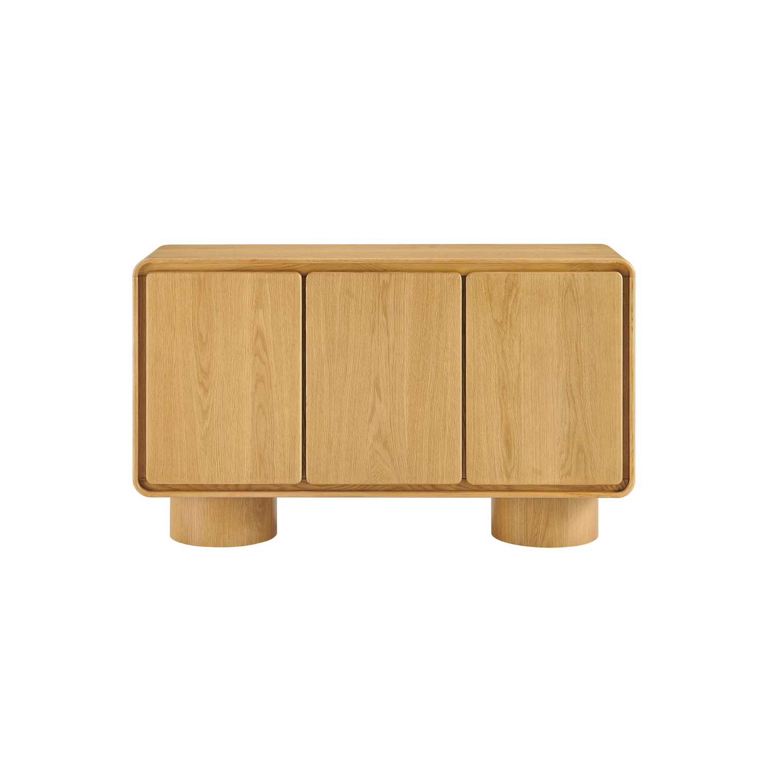 Arco 3-Door Cabinet, Oak