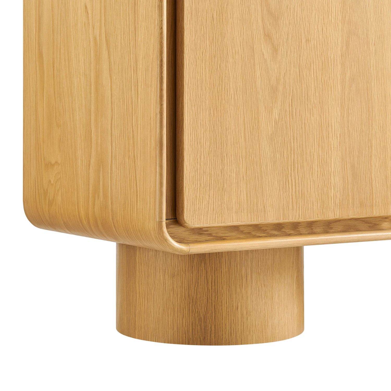 Arco 3-Door Cabinet, Oak
