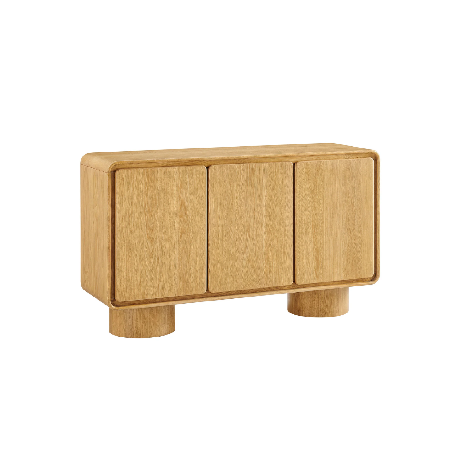 Arco 3-Door Cabinet, Oak