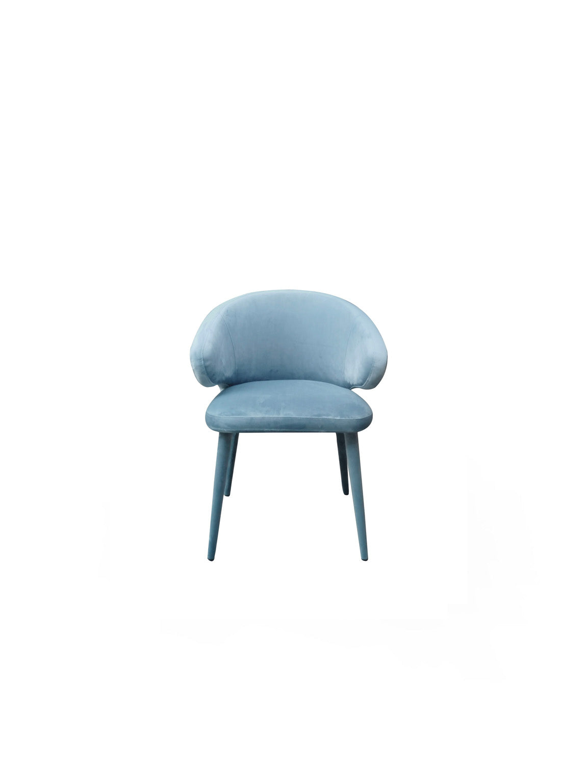 ModaVue Cherish Blue Grey Fabric Dining Chair
