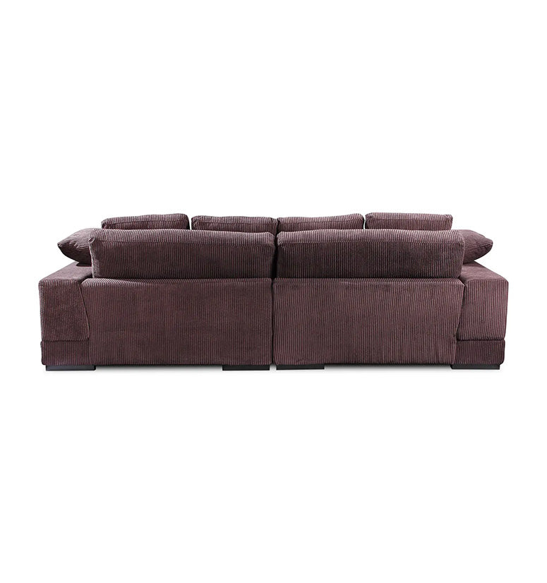 Mesa Sectional, dark brown