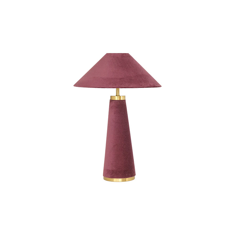 Graff Burgundy Velvet Table Lamp