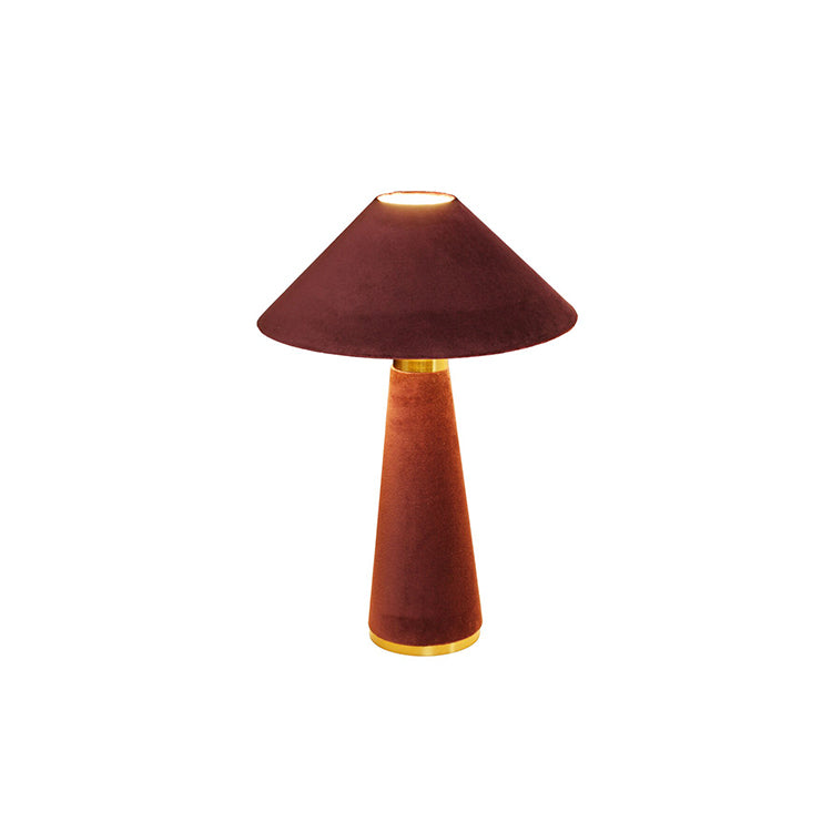 Graff Burgundy Velvet Table Lamp