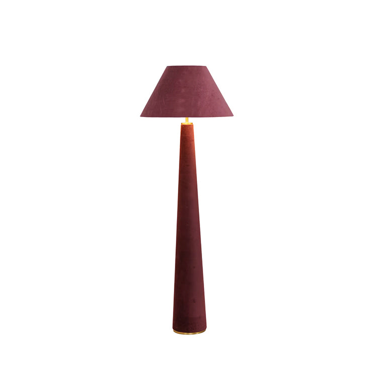 Graff Burgundy Velvet Floor Lamp