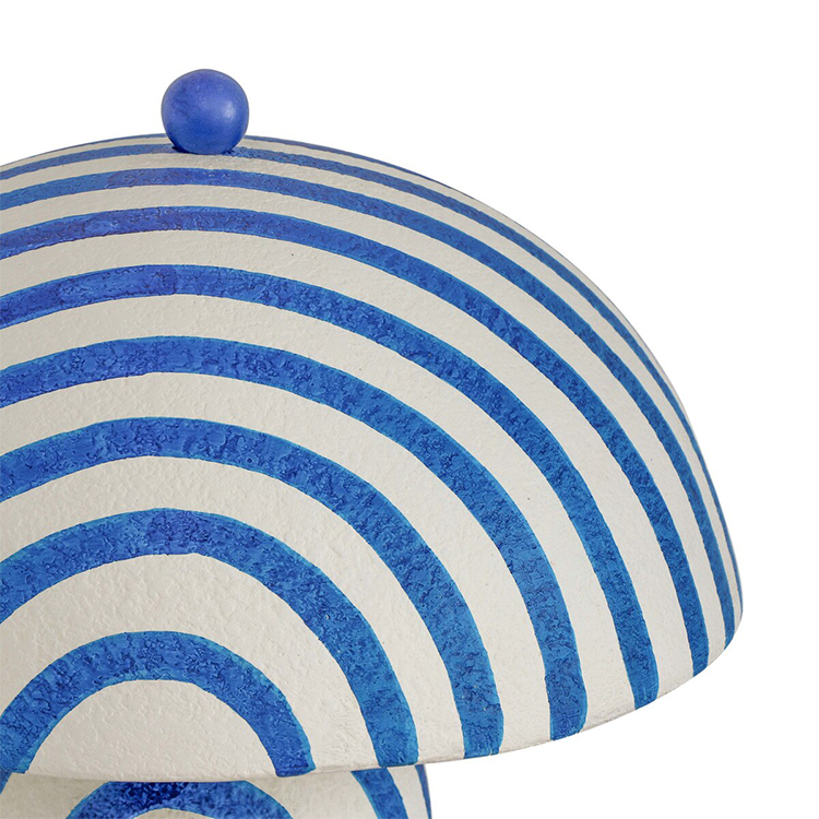 Mai Mache Table Lamp, Blue