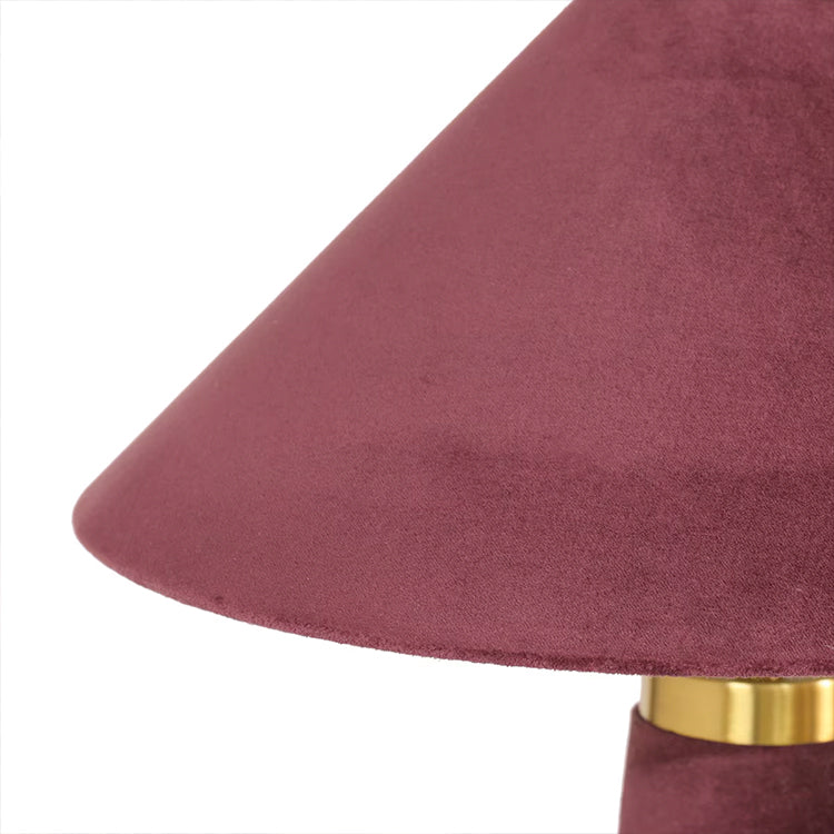 Graff Burgundy Velvet Table Lamp