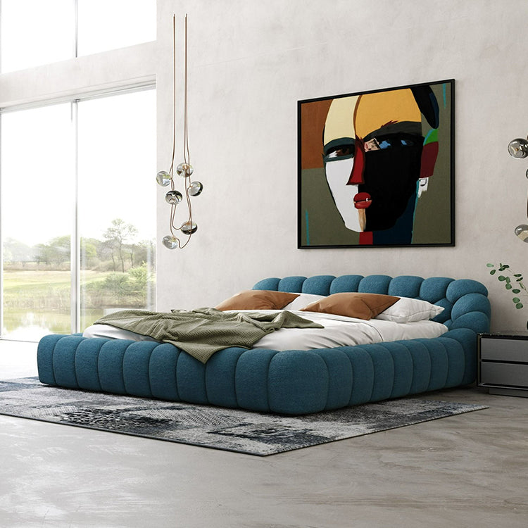 Veridian Queen Bed, blue