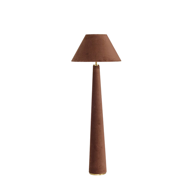 Graff Chocolate Brown Velvet Floor Lamp