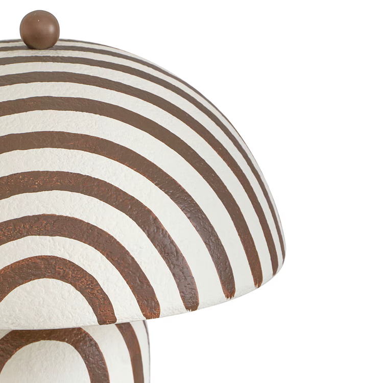 Mai Mache Table Lamp, Chocolate
