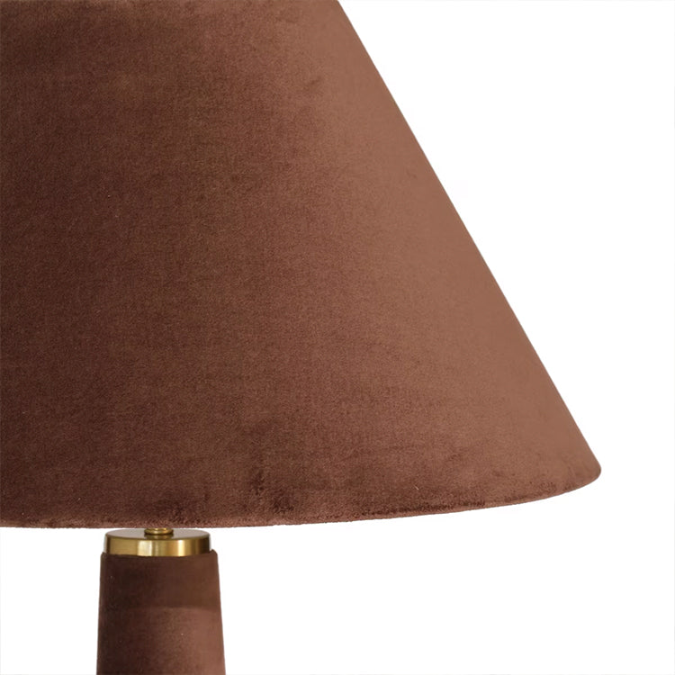Graff Chocolate Brown Velvet Floor Lamp