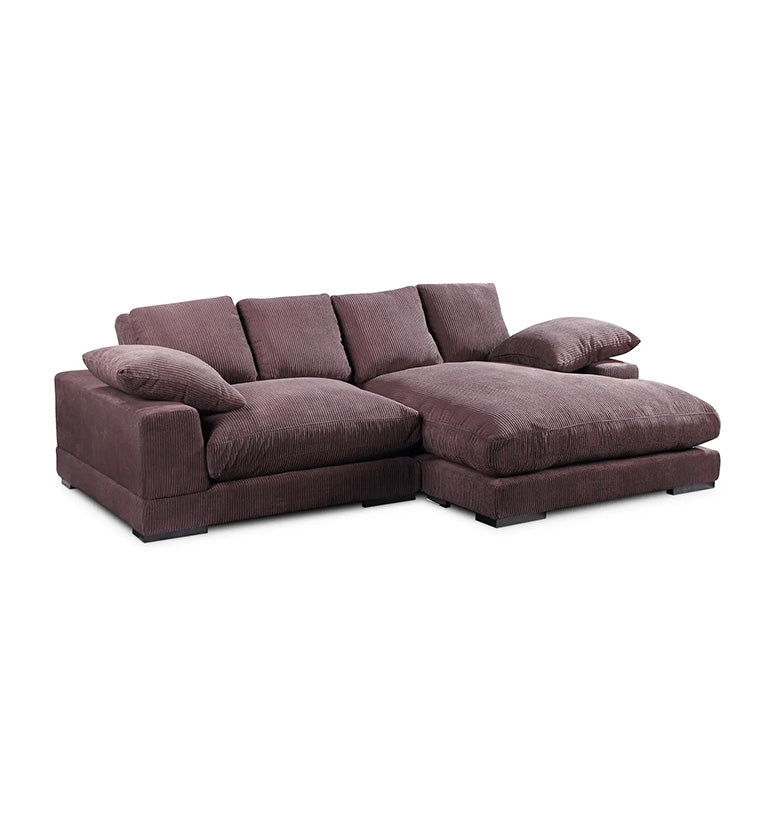 Mesa Sectional, dark brown