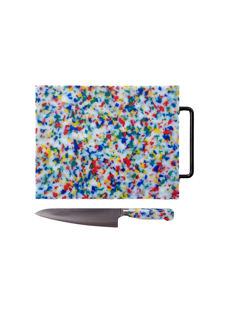 Fredericks & Mae LG Cutting Board, multi confetti