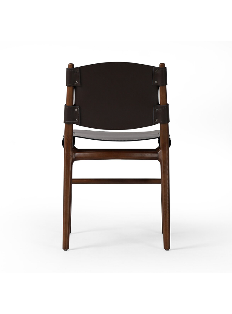 Four Hands Joan Dining Chair,espresso leater blend