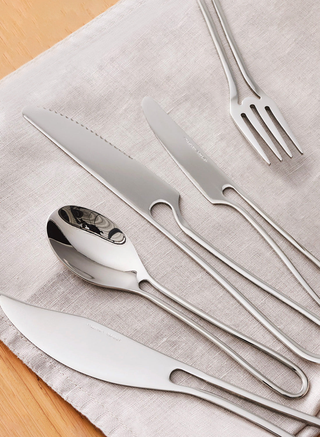 Maarten Baptist Outline Table Knife - Polished Stainless Steel