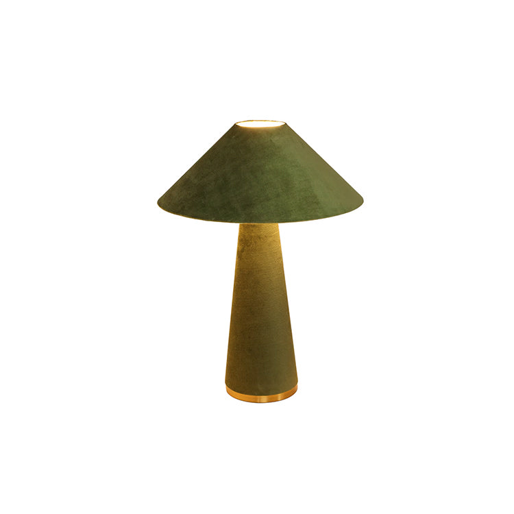 Graff Moss Green Velvet Table Lamp