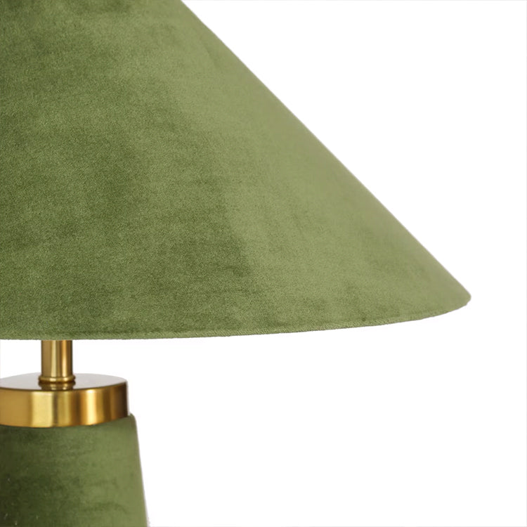 Graff Moss Green Velvet Table Lamp