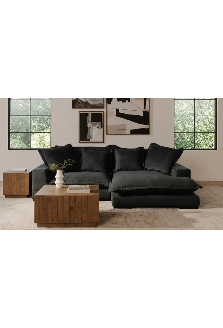 Marlowe Sectional,slate blue