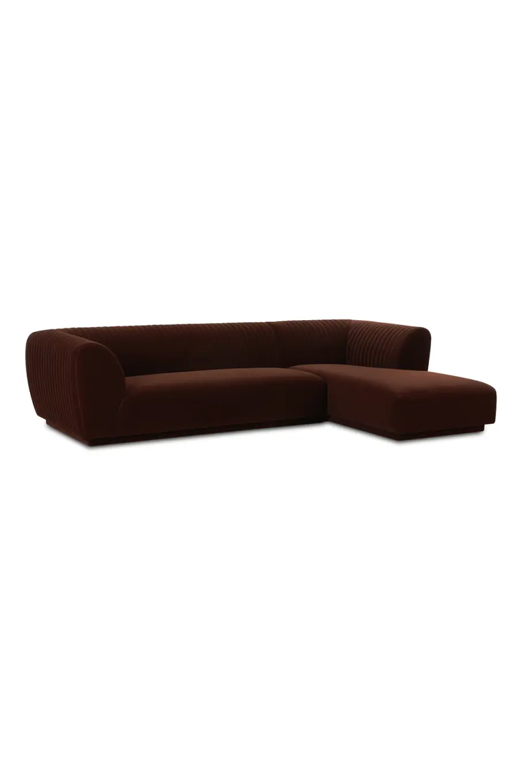 Kensington Sectional Right, warm brown