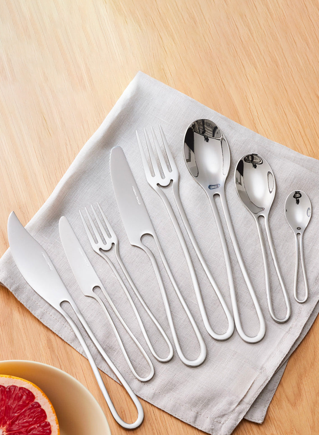 Maarten Baptist Outline Table Knife - Polished Stainless Steel