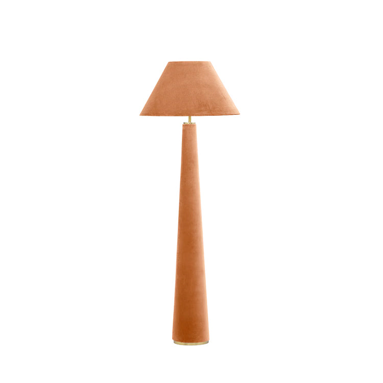 Graff Terracotta Velvet Floor Lamp