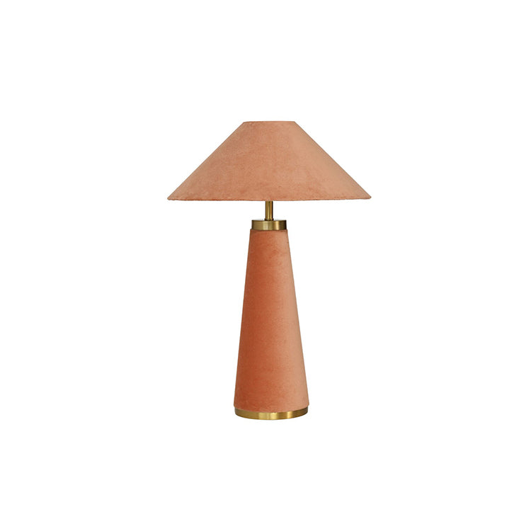 Graff Terracotta Velvet Table Lamp