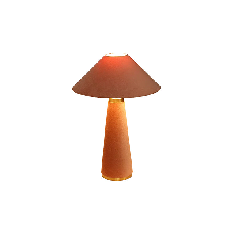 Graff Terracotta Velvet Table Lamp