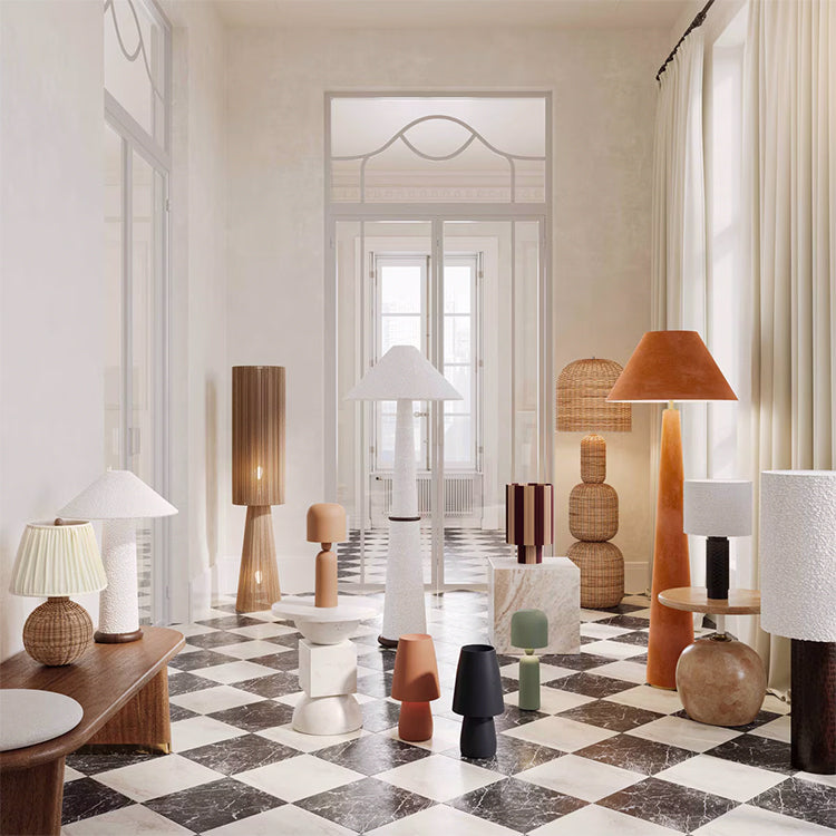 Graff Terracotta Velvet Floor Lamp