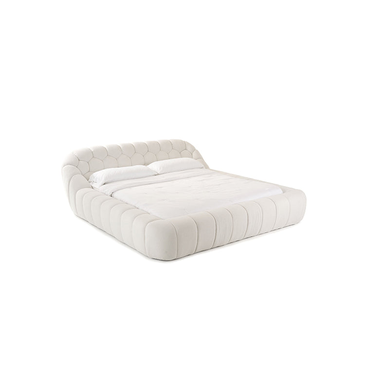 Veridian Eastern King Bed, off white