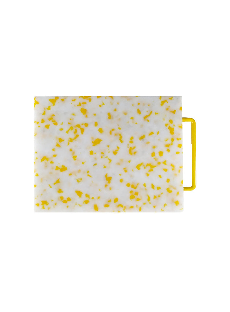 Fredericks & Mae LG Cutting Board, yellow and white