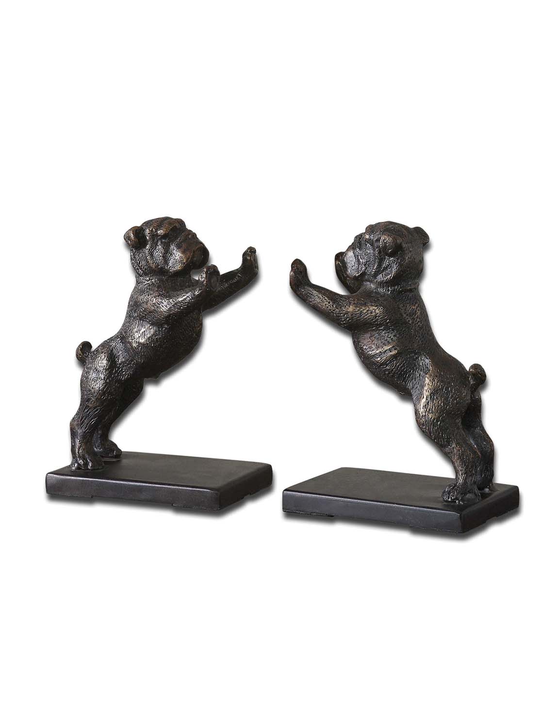Paw Wow Bookends - Bulldog, Set of 2
